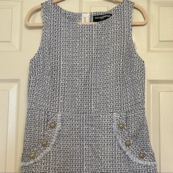 Cute fully lined Karl Lagerfeld dress. Cotton/polyester blend. New with tags! - Picture 4 of 5